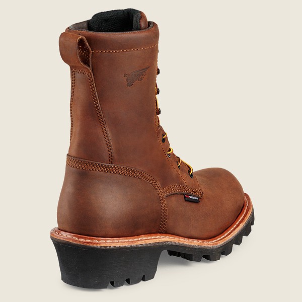 Safety Støvler Herre - Red Wing Loggermax - 9-Inch Waterproof Toe - Brune - YPMHSF-612